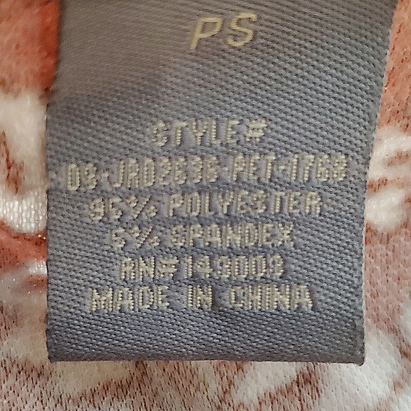 🆕️ Lark + Grey Women's Floral Rust Orange Long Sleeve Pleated Dress SIZE: PS - Picture 12 of 13